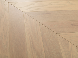 Ingénierie Chêne Blanc Chevron Brossé AB - Naked Oak Oak 5 x 3/4